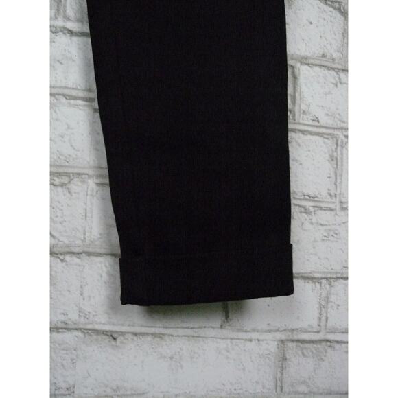 Joie Shawnta Caviar Black Cropped Cuffed Dress Pants 4 NEW - Picture 5 of 9